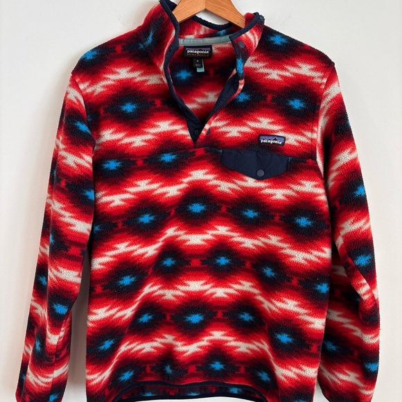 Patagonia Vintage Synchilla Wild Dessert pullover snap T fleece swearshit size M - Picture 2 of 9